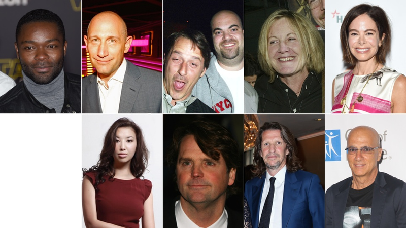 Top row left to right: David Oyelowo, Mark Burton, Stuart Parr and Paul Rosenberg, Lauren Lloyd, Allison Sarofim. Bottom row left to right: Aigerim Jakisheva, Barnaby Thompson, Pierre Lagrange, Jimmy Iovine.